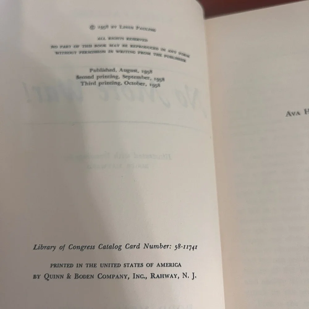 No More War! Linus Pauling 1958‎ Hardcover Dust Jacket 3rd Print Science History